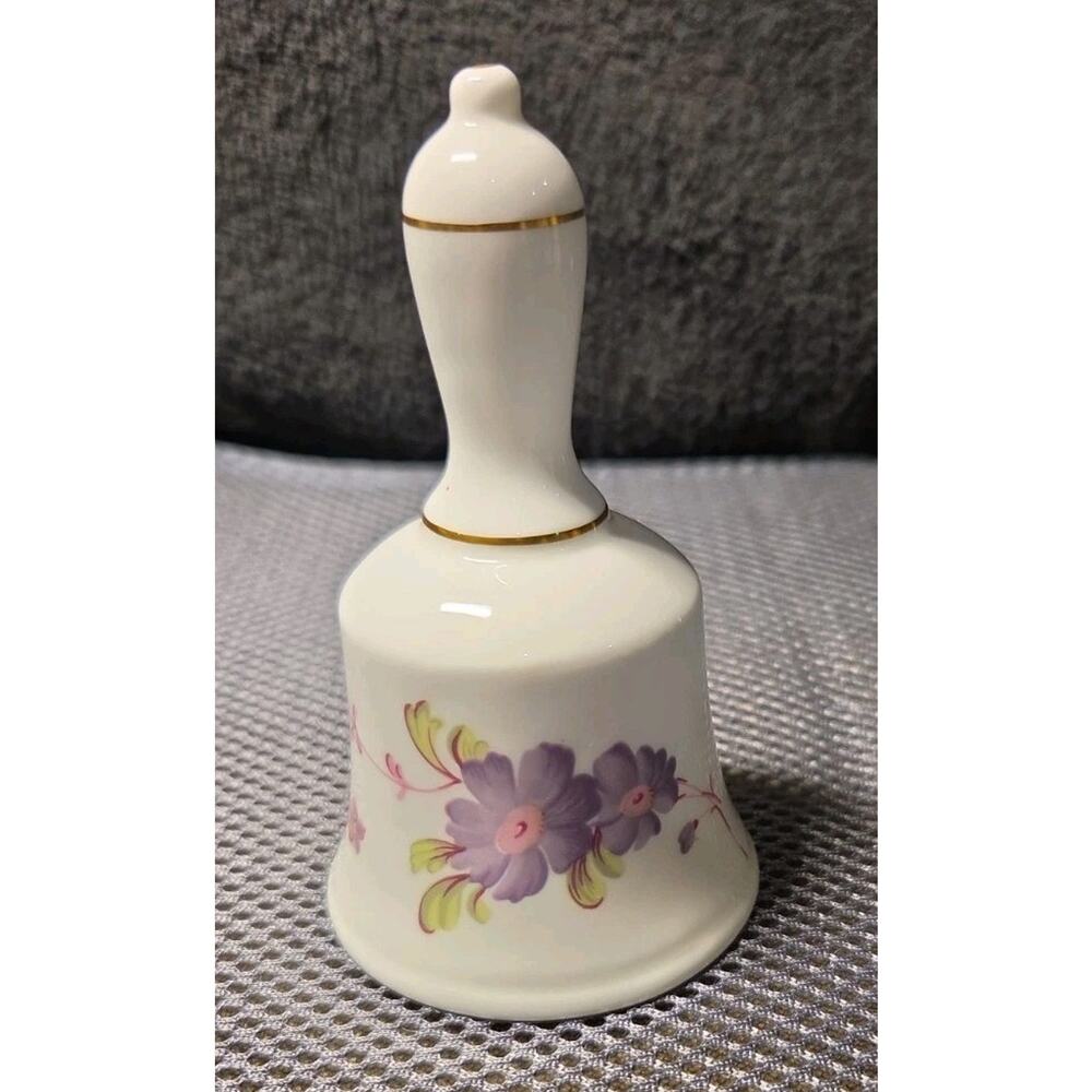 vintage Coalport fine bone china bell Floral Design 4" Tall - Picture 5 of 5